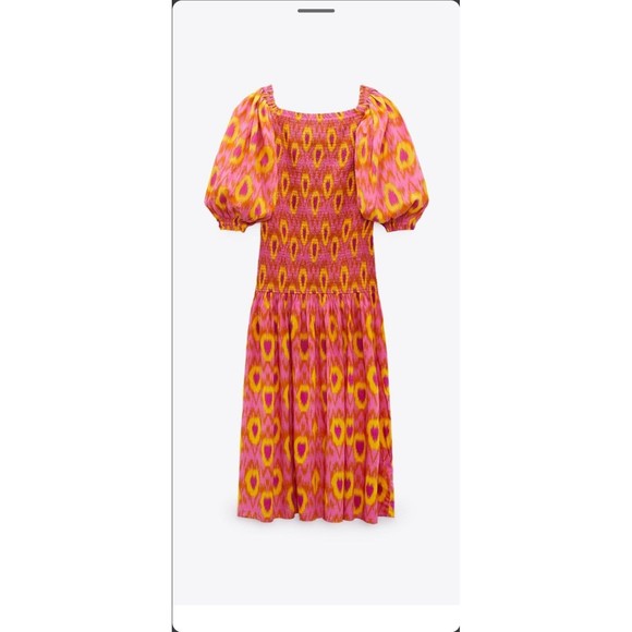 ZARA BLOGGER FAVORITE COTTON MIDI DRESS - Picture 7 of 15